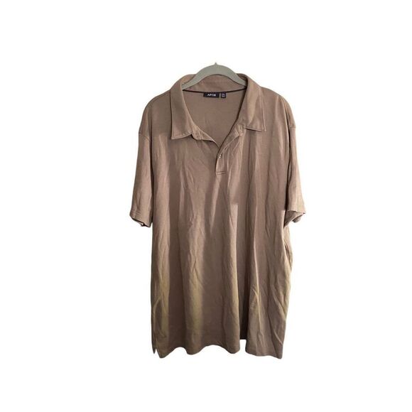 Apt. 9 men’s short sleeve ground down polo shirt size Taupe XXL - Picture 2 of 3